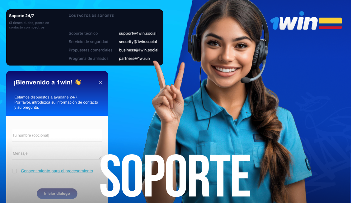 Soporte 1Win: atención 24/7