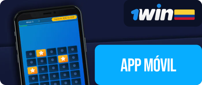 1win Colombia app móvil para Mines