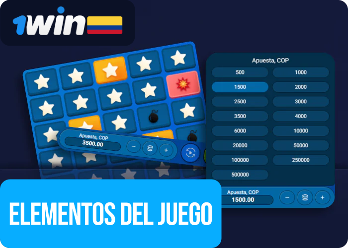 Funciones del juego Mines 1win